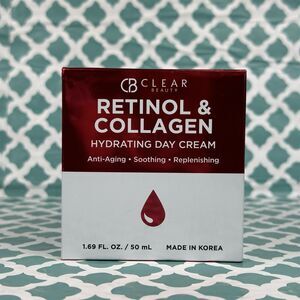 CB Clear Beauty Retinol & Collagen Hydrating Day Cream Anti-aging 1.69 fl‎ oz